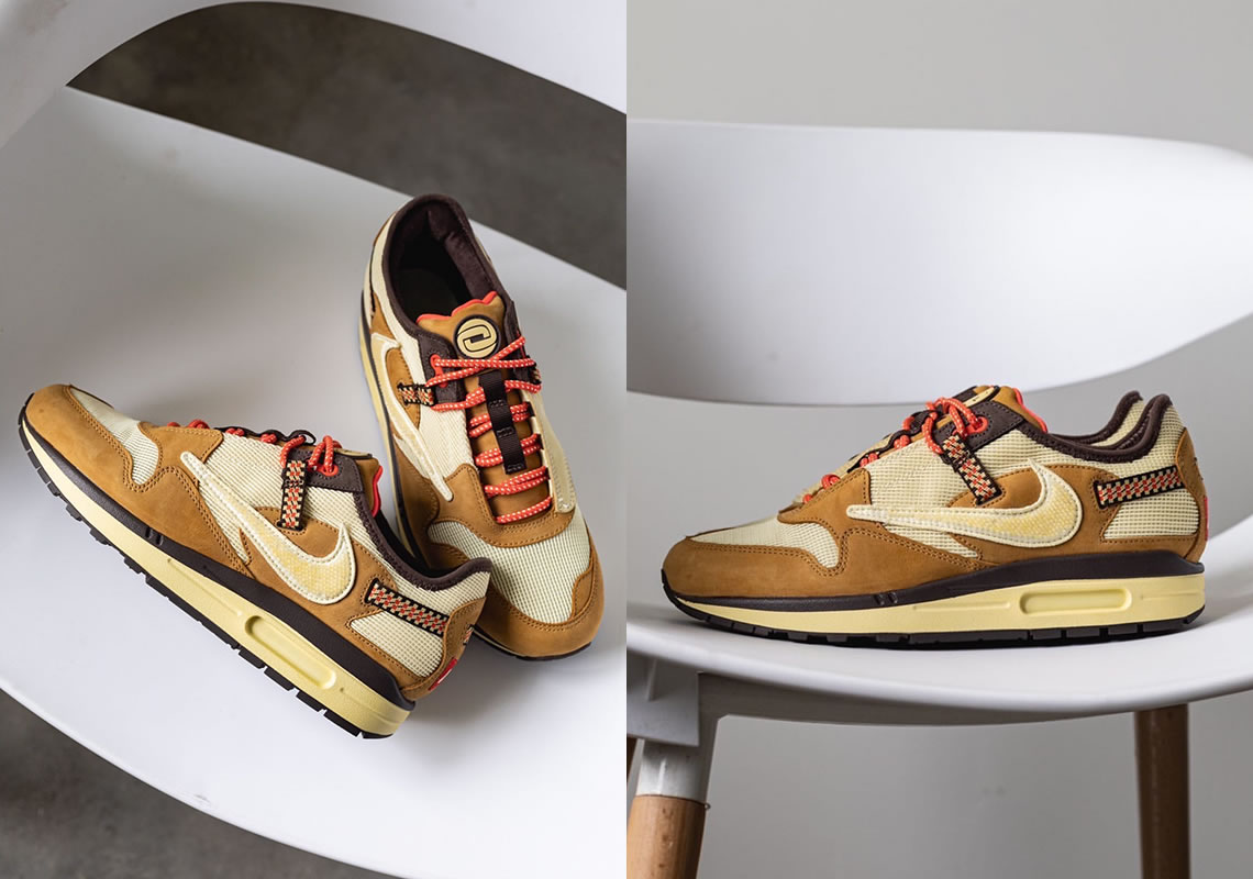 Travis Scott Nike Air Max 1 Wheat Do9392 701 (3) - newkick.vip